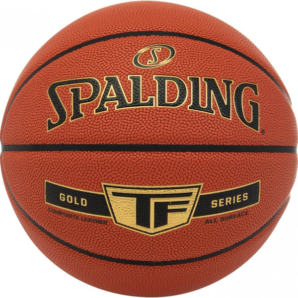 Fotoja e Top basketbolli Spalding TF-Gold Series, nr.7, portokalli/ zezë