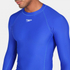 Fotoja e Kostum për larje Speedo Men's Essential Long Sleeve Rash Top Blue, kaltër/bardhë, nr. M, Picture 2