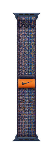 Fotoja e Apple Watch 45mm Nike Band, Game Royal/Orange Nike Sport Loop