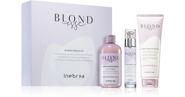 Fotoja e Set për flokë Inebrya Blond Esse shampoo 300 ml + vaj 50 ml + trajtues 250 ml