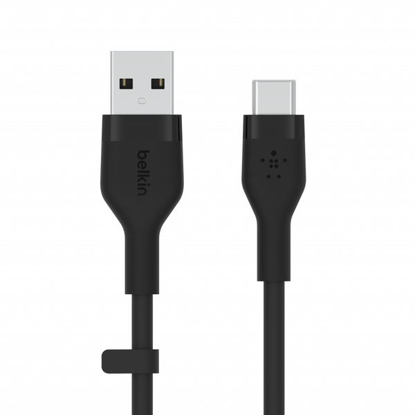 Fotoja e Kabllo silikoni Belkin Boost Charge USB-A - USB-C, 3m, e zezë