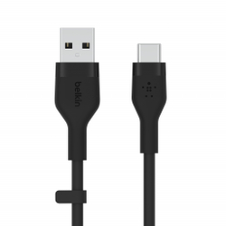 Fotoja e Kabllo silikoni Belkin Boost Charge USB-A - USB-C, 1m, e zezë