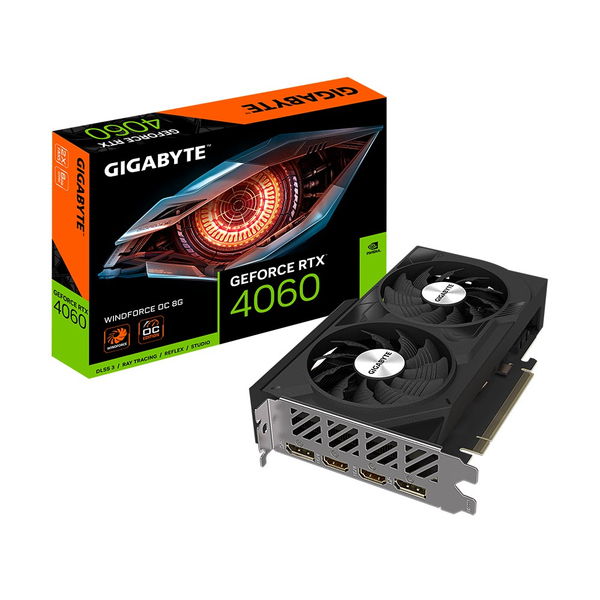 Fotoja e Kartelë grafike Gigabyte GeForce RTX 4060 WINDFORCE OC 8G NVIDIA 8 GB GDDR6