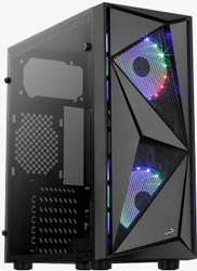 Fotoja e Kasë Aerocool PGS Glider Cosmmo (FRGB-G-BK-v1 2xF), Midi Tower, e zezë