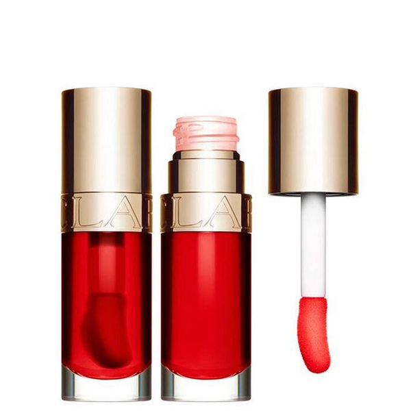 Fotoja e Vaj për buzë Clarins Eclat Minute Huile Confort Lèvres, 08 Strawberry 7 ml