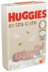 Fotoja e Pelena Huggies Extra Care 2 (3-6 kg, 58 copë)