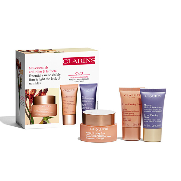 Fotoja e Set për lëkurë Clarins Extra-Firming Essential, Krem 50 ml + Krem 15 ml + Maskë 15 ml