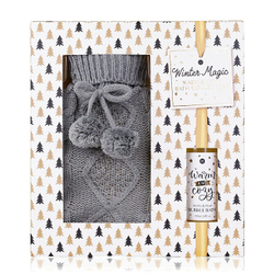Fotoja e Set Accentra Winter Magic, shkumë dushi 100 ml + shishe uji të nxehtë