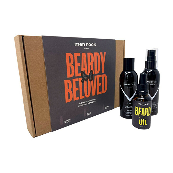 Fotoja e Set pёr mjekёrr Men Rock London Oak Moss Beard Care, balsam 100 ml + sapun 100 ml + vaj 30 ml