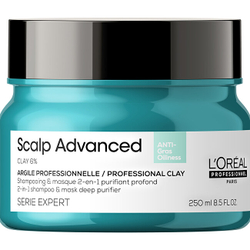 Fotoja e Shampo dhe maskë për skalp të yndyrshëm L´Oréal Professionnel Scalp Advanced (Anti-Oiliness 2-in-1 Clay), 250 ml