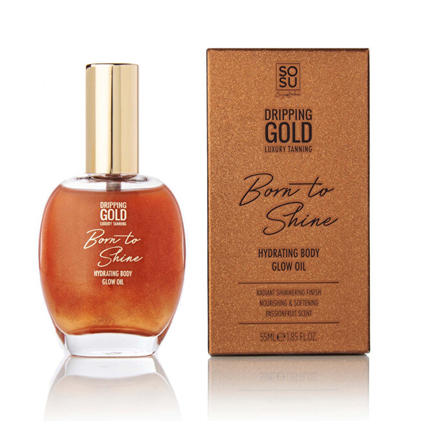 Fotoja e Vaj shkëlqyes për trup SOSU by Suzanne Jackson Dripping Gold Born to Shine, 50 ml