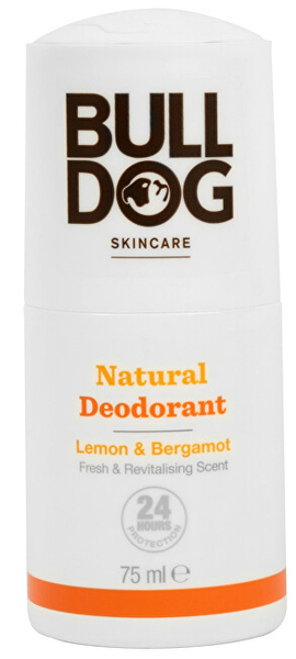 Fotoja e Deodorant natyral roll-on Bulldog (Natural Deodorant Lemon & Bergamot Fresh & Revitalizing Scent), 75 ml