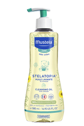 Fotoja e Vaj dushi për lëkurë të thatë të bebeve Mustela Stelatopia (Cleansing Oil), 500 ml