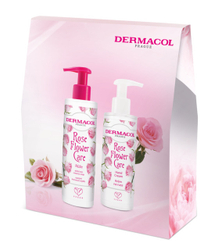 Fotoja e Set për trup Dermacol Rose Flower Care, Sapun i lëngshëm 250 ml + Krem për duar 150 ml