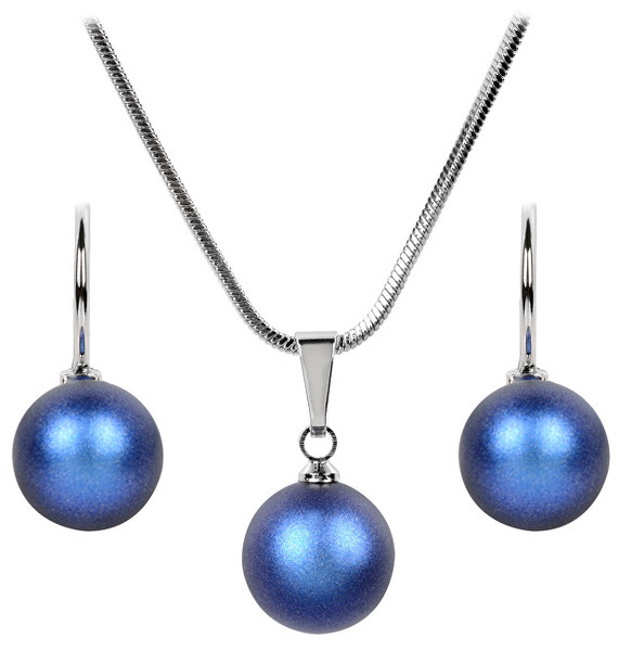 Fotoja e Set Levien Pearl Iridescent Dark Blue