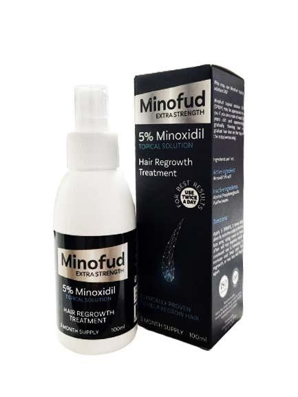 Fotoja e Sprej për flokë Minofud, 5% Minoxidil 100 ml