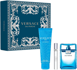 Fotoja e Set Versace Men's Eau Fraiche, Eau De Toilette 100 ml + Eau De Toilette 10 ml sprej + Xhel dushi 150 ml