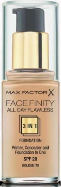 Fotoja e Krem pudër Max Factor Facefinity All Day Flawless 3in1, Golden 75, 30 ml