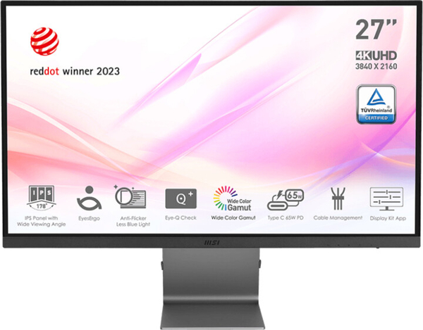 Fotoja e Monitor MSI Modern MD271UL - LED, 27", UHD, i zi