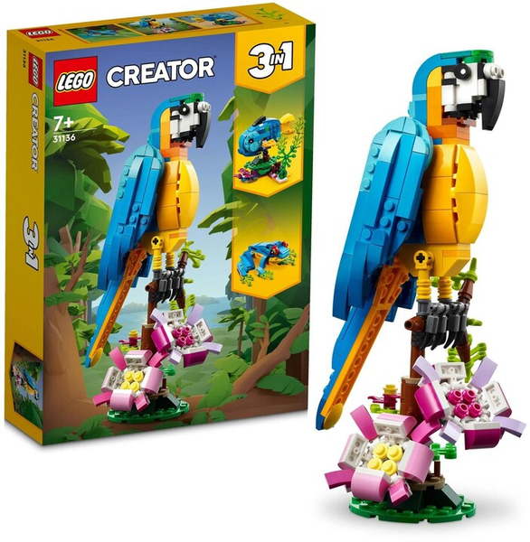 Fotoja e Set LEGO® Creator 31136 Exotic parrot, 253 pjesë