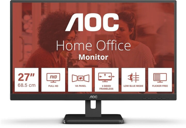 Fotoja e Monitor AOC 27E3UM - LED 27", i zi