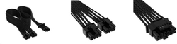 Fotoja e Kabllo Corsair Premium Individually Sleeved 12+4pin PCIe Gen 5 12VHPWR 600W, Type 4, e zezë