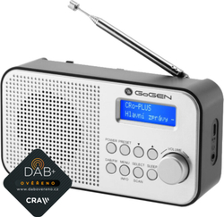 Fotoja e Radio GoGEN DAB 300 N, e argjendtë