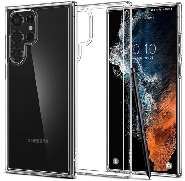 Fotoja e Mbrojtëse Spigen Ultra Hybrid për Samsung Galaxy S22 Ultra, e tejdukshme