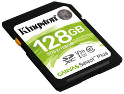 Fotoja e Kartelë e memories Kingston SDXC Canvas Select Plus 128GB 100MB/s UHS-I