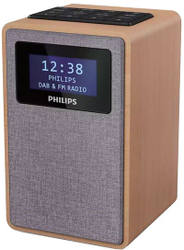 Fotoja e Radio Philips TAR5005, e hirtë / dru