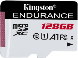 Fotoja e Kartë e memories Kingston Micro SDXC 128GB Endurance UHS-I