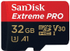 Fotoja e Kartë memorie SanDisk Micro SDHC Extreme Pro 32GB 100MB/s UHS-I U3 V30 + SD, Picture 3