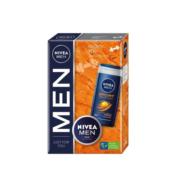 Fotoja e Set Nivea Sporty You Men, Krem 75 ml + Xhel Dushi 250 ml