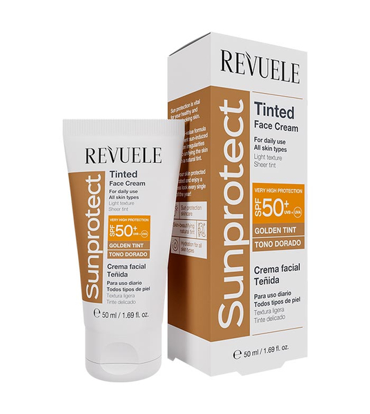 Fotoja e Krem për fytyrë Revuele Sunprotect SPF 50+, Golden Tint, 50 ml