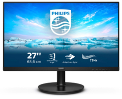 Fotoja e Monitor Philips V Line, 27", 1920 x 1080, Full HD, 75 Hz, i zi