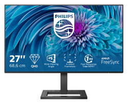 Fotoja e Monitor Philips E Line, 27", 2560 x 1440, 4K Ultra HD, i zi