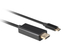 Fotoja e Kabllo Lanberg, USB Type-C/DisplayPort, 3 m, e zezë, Picture 3