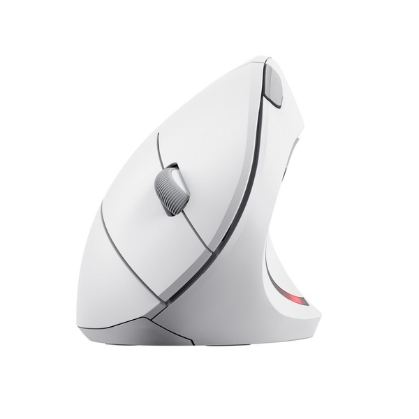 Fotoja e Maus Trust Verto Vertical Ergonomic, RF Wireless + USB Type-A, ergonomik, i bardhë