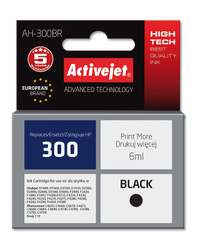 Fotoja e Ngjyrë për printer Activejet AH-300BR (zëvendësim për HP 300 CC640EE), 6 ml, e zezë