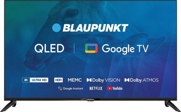 Fotoja e Televizor Blaupunkt 43QBG7000S Smart, 43" (109.2 cm), UHD, i zi