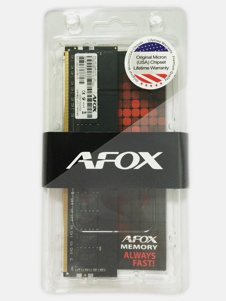 Fotoja e Memorie RAM AFOX DDR4 4G 2666 MHz MICRON CHIP