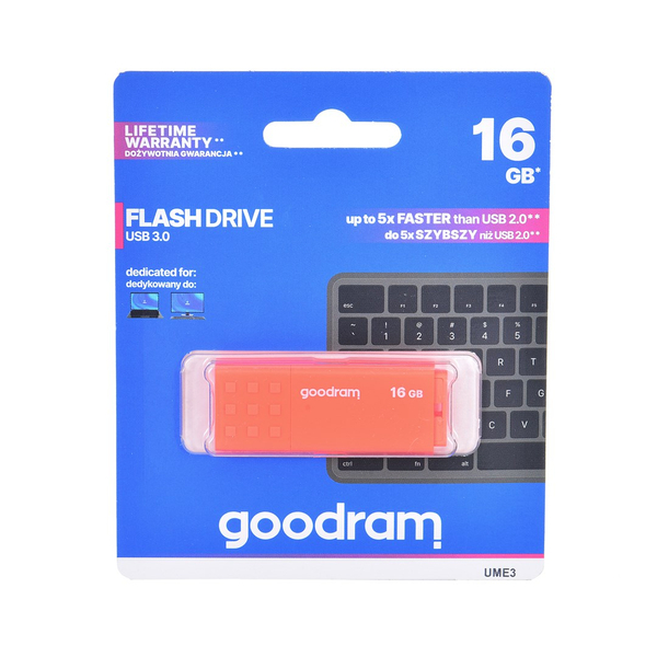 Fotoja e USB Goodram UME3-0160O0R1, 16 GB, USB Type-A