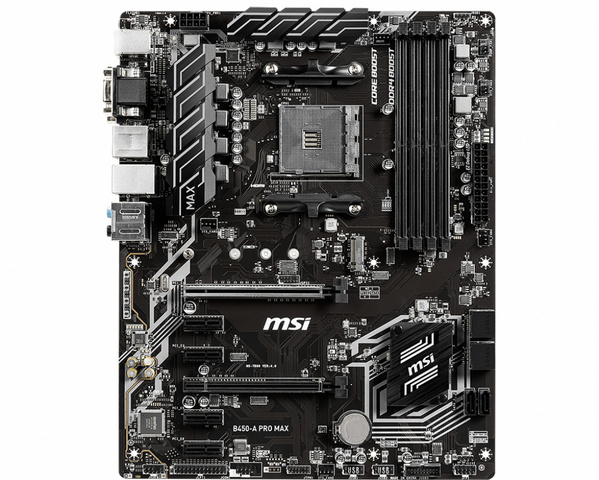 Fotoja e Pllakë amë MSI B450-A PRO MAX AMD B450 Socket AM4 ATX