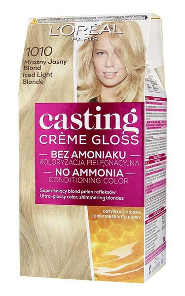 Fotoja e Ngjyrë për flokë L'Oreal Paris Casting, 1010 Light Iced Blonde, 48 ml