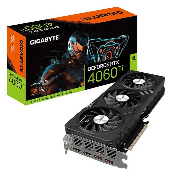 Fotoja e Kartë grafike GIGABYTE Gaming NVIDIA GeForce RTX 4060 Ti, OC, 8 GB GDDR6