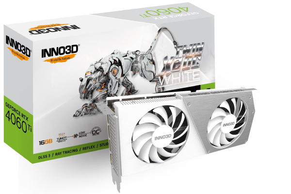 Fotoja e Kartë grafike Inno3D NVIDIA GeForce RTX 4060 Ti, 16 GB GDDR6, N406T2-16D6X-178055W