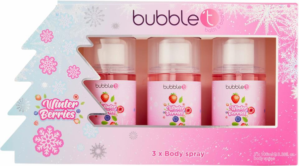 Fotoja e Sprej për trup Bubble T Winter Berries, 3x150 ml