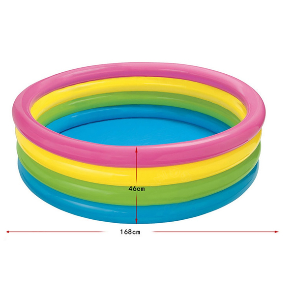 Fotoja e Pishinë për fëmijë Intex, me katër unaza, 168*46cm