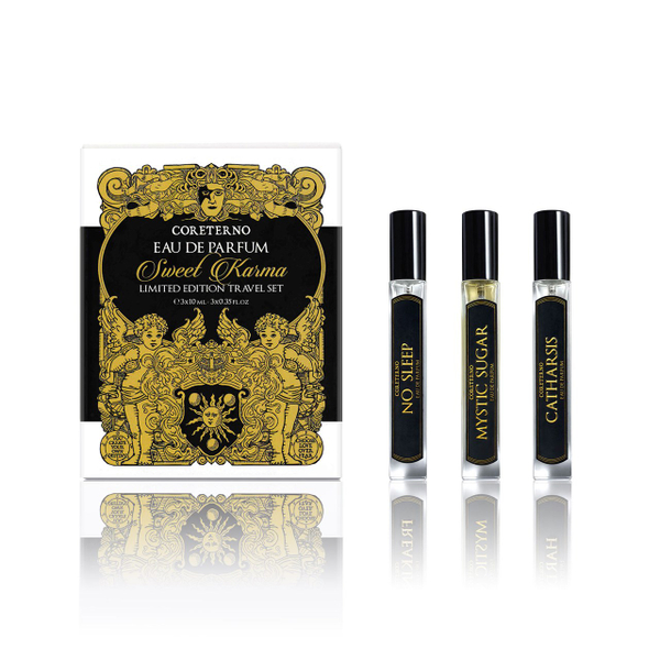 Fotoja e Eau de Parfum Coreterno Sweet Karma, Limited Edition Travel Set, 3x10ml