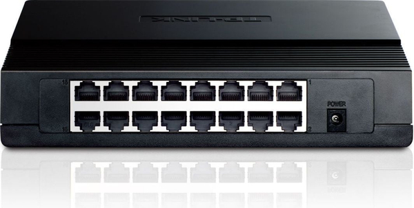 Fotoja e Modem TP-Link TL-SF1016D, 2.4 Mp / s, 200x142x40 mm, e zezë